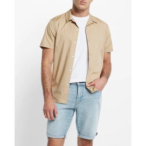 Express Slim Light Wash Stretch Denim Shorts 28"